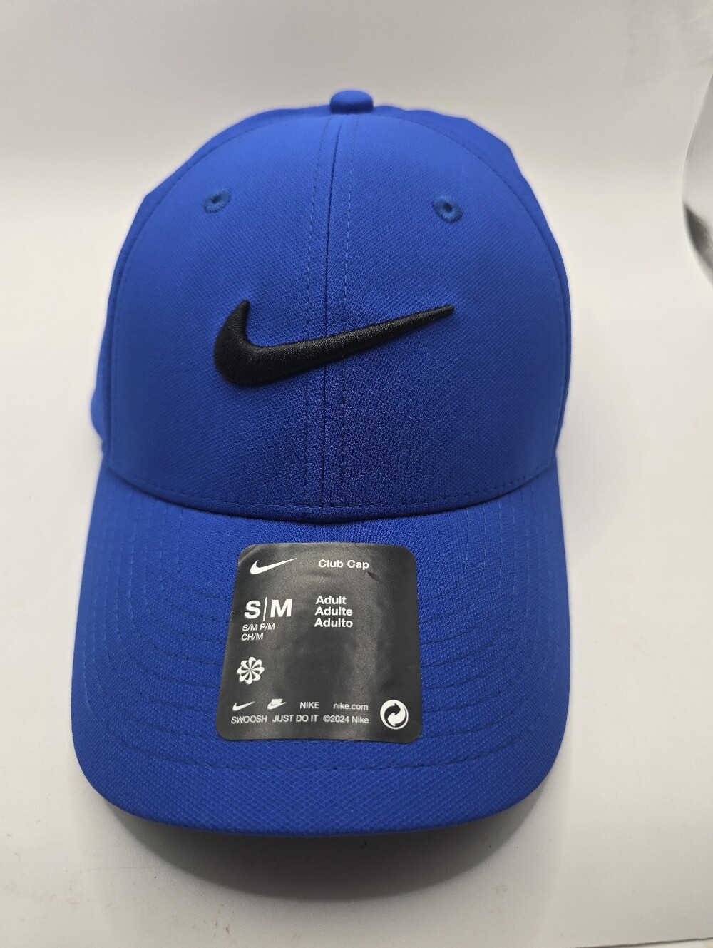 Nike Royal Blue Club Cap with Black Swoosh Size Sm/Med unisex